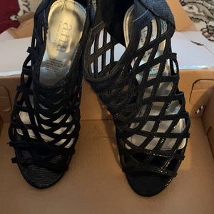 Black a.n.a heels size 7